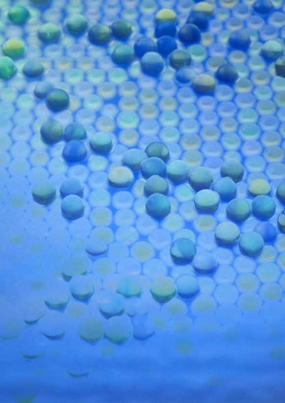 无人,竖图,室内,白天,正面,数码,科技,水,露水,许多,阴影,蓝色背景,朦胧,模糊,透明,网络,颗粒,液体,水滴,高光,几何,计算机图形,合成,水珠,排列,露珠,生机,电脑合成图,数码合成图,合成图,队列,剔透,写实,具体,具象,灵动,通明,彩图,晶莹,颗粒状