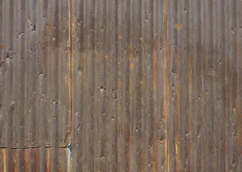 无人,横图,室外,特写,白天,正面,建材,建筑,静物,一排,条纹,整齐,生锈,钢材,纹路,金属,材料,纹理,线条,墙,墙壁,墙面,排列,建造,镀锌钢板,钢板,腐蚀,侵蚀,镀锌,队列,肌理,腐化,锈迹斑斑,彩图,镀锌板,防腐