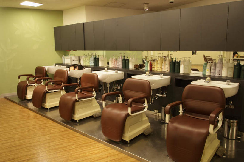 无人,商店,横图,室内,白天,正面,地板,椅子,照明,一排,阴影,整齐,光线,影子,灯光,棕色,地面,商铺,顶灯,木地板,灯,排列,灯具,理发店,照亮,照明设备,队列,美发店,美容店,市肆,商号,彩图,店铺,剪发椅,理发椅,美发椅,液压椅,油压椅