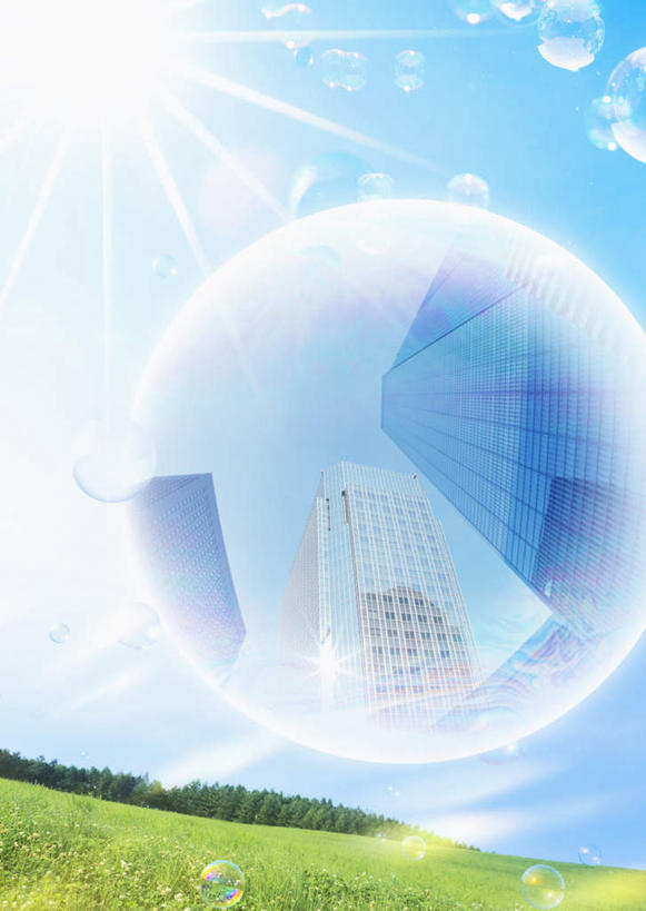 无人,高楼大厦,竖图,室内,白天,正面,办公楼,数码,科技,草地,草坪,植物,大厦,建筑,摩天大楼,写字楼,阴影,环保,光线,网络,肥皂泡,影子,云,云朵,高光,几何,计算机图形,合成,云彩,草,树,树木,蓝色,绿色,白云,蓝天,天空,阳光,自然,泡泡,楼宇,天,商务楼,生长,能源,晴朗,成长,回收,电脑合成图,数码合成图,资源,合成图,利用,低碳,循环,写实,具体,具象,持续,晴空,彩图,大楼,高层建筑,高楼,摩天楼