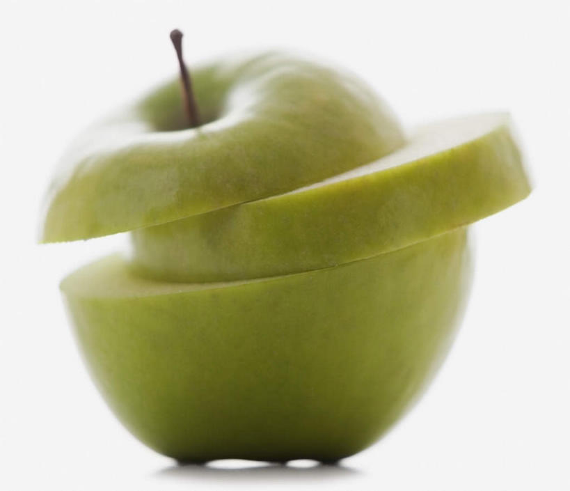 无人,横图,室内,特写,白天,白色背景,正面,苹果,水果,切开,新鲜,生食,食品,果实,食物,一个,青苹果,切,摄影,有机食品,绿色食品,影棚,单个,剖面,切面,彩图,影棚拍摄,拍摄