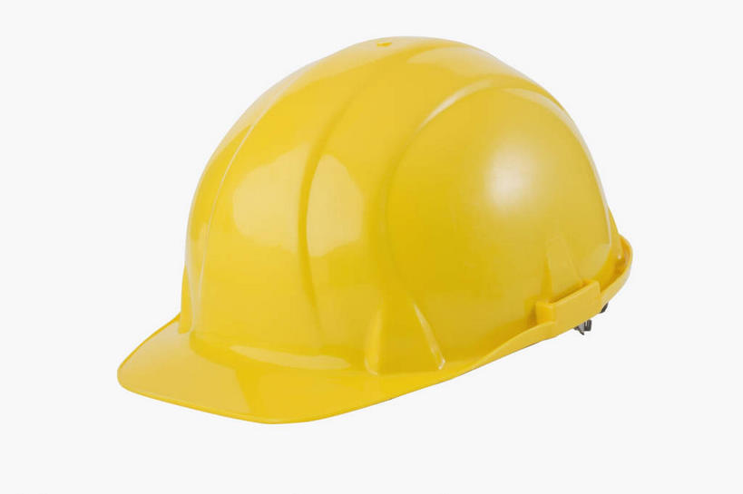 无人,横图,俯视,室内,特写,白天,白色背景,静物,帽子,阴影,反射,头盔,影子,一个,黄色,安全帽,摄影,影棚,单个,彩图,高角度拍摄,影棚拍摄,拍摄