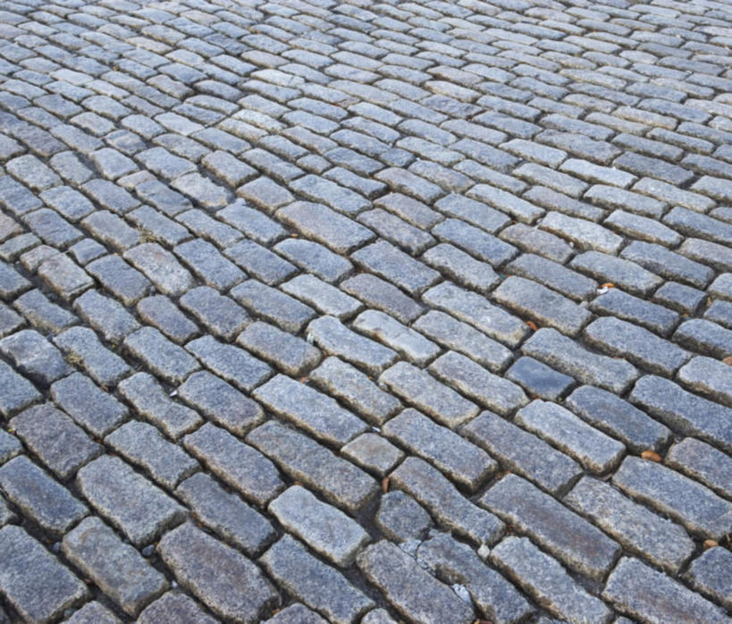 无人,横图,俯视,室外,白天,石头,道路,路,一排,许多,整齐,并列,并排,粗糙,石子,小路,交通,很多,排列,砖头,毛糙,队列,平行,石块,彩图,高角度拍摄,粗拙