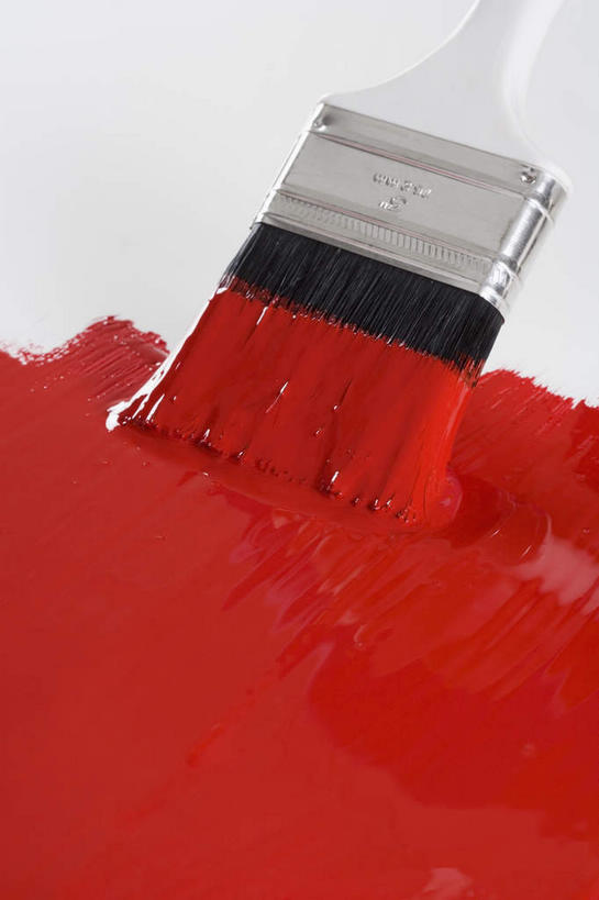 无人,竖图,俯视,室内,特写,白天,白色背景,装修,桌面,桌子,静物,装饰,木制,材料,装潢,一个,红色,粉刷,木制品,刷子,摄影,影棚,单个,油漆,保护,涂料,彩图,高角度拍摄,影棚拍摄,拍摄