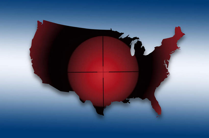 无人,横图,室内,特写,白天,正面,数码,科技,道路,地图,阴影,蓝色背景,反射,网络,信息,影子,交通,高光,几何,计算机图形,合成,方向,红色,靶子,引导,指引,电脑合成图,数码合成图,恐怖,威胁,合成图,瞄准,写实,具体,具象,恐怖主义,危险,彩图,导航