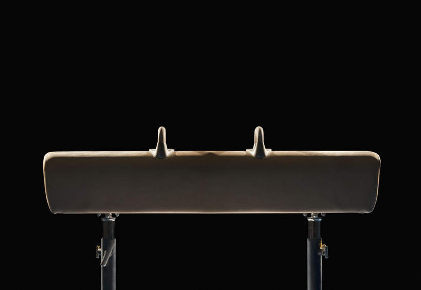 无人,横图,室内,特写,白天,正面,锻炼,运动,鞍马,静物,阴影,黑色背景,反射,体操,影子,一个,活力,摄影,影棚,单个,优美,鞍马运动,体育,彩图,影棚拍摄,健身,拍摄