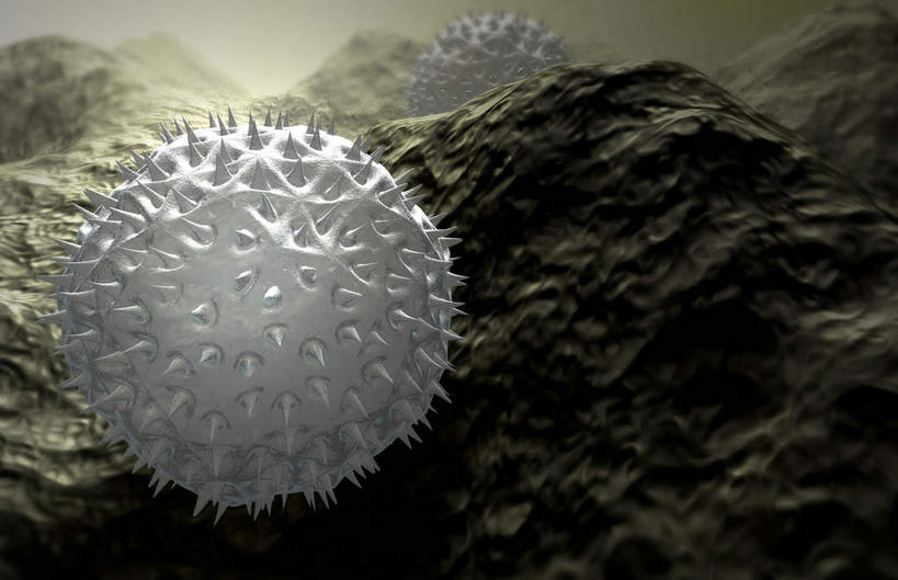 无人,横图,插画,室内,特写,白天,正面,数码,科技,静物,许多,阴影,黑色背景,网络,医学,细胞,高光,几何,计算机图形,合成,图画,画,人体,电脑合成图,数码合成图,生物学,漫画,花粉,过敏,生理学,写实,具体,具象,过敏反应,彩图,花粉粒