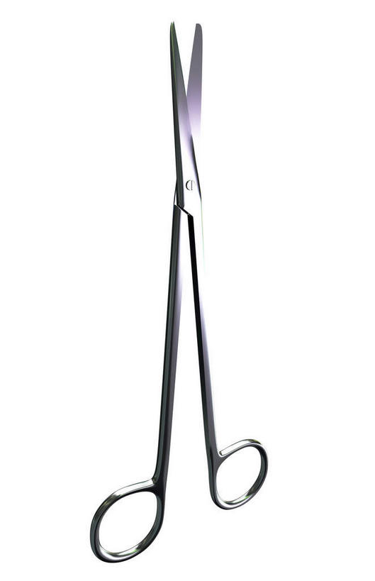 无人,竖图,室内,特写,白天,白色背景,正面,静物,金属制品,一把,修剪,金属,工具,剪刀,器械,裁剪,锋利,剪子,剪裁,切割,医疗器械,手术剪,彩图