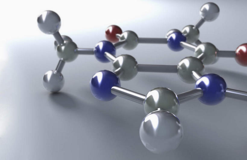 无人,横图,俯视,插画,室内,特写,白天,数码,分子,科技,静物,阴影,灰色背景,网络,医学,高光,几何,计算机图形,合成,图画,画,电脑合成图,数码合成图,生物学,分子结构,结构图,漫画,生理学,写实,具体,具象,咖啡因,彩图,高角度拍摄