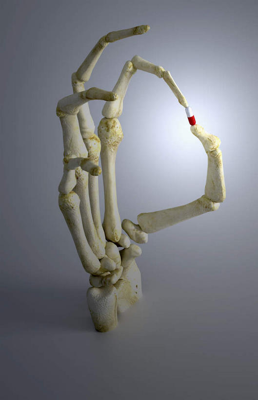 骨骼,无人,竖图,俯视,室内,特写,白天,满意,安全,胜利,静物,药剂,药丸,防护,骨头,药片,一个,红色,药品,手势,同意,治疗,ok手势,单个,保护,药物,骨架,医疗,手骨,保险,预防,掌骨,指骨,平安,彩图,高角度拍摄,同意手势