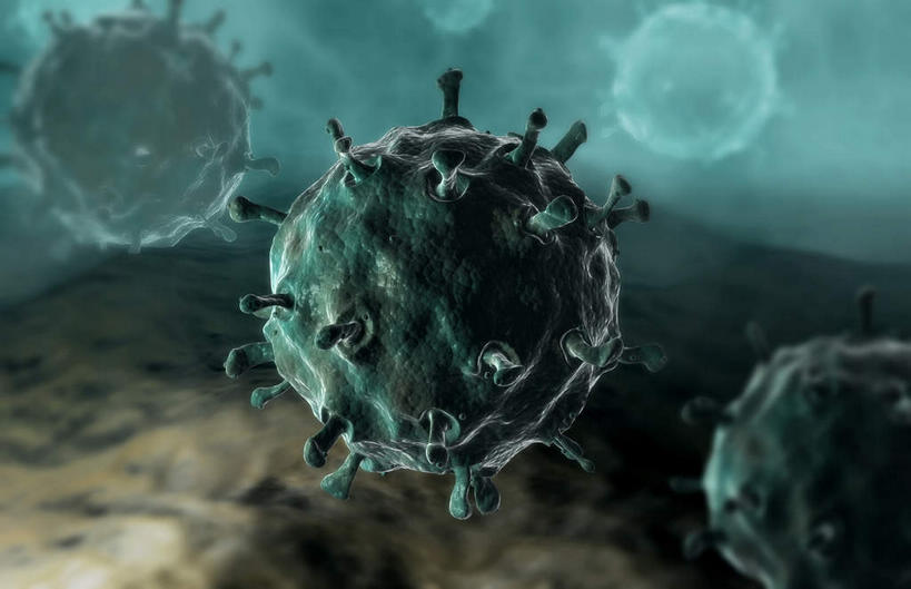 无人,横图,插画,室内,特写,白天,正面,数码,科技,静物,阴影,黑色背景,网络,医学,细胞,高光,几何,计算机图形,合成,图画,画,人体,电脑合成图,数码合成图,病毒,生物学,漫画,生理学,写实,具体,具象,甲型流感病毒,流感病毒,A型流感病毒,彩图