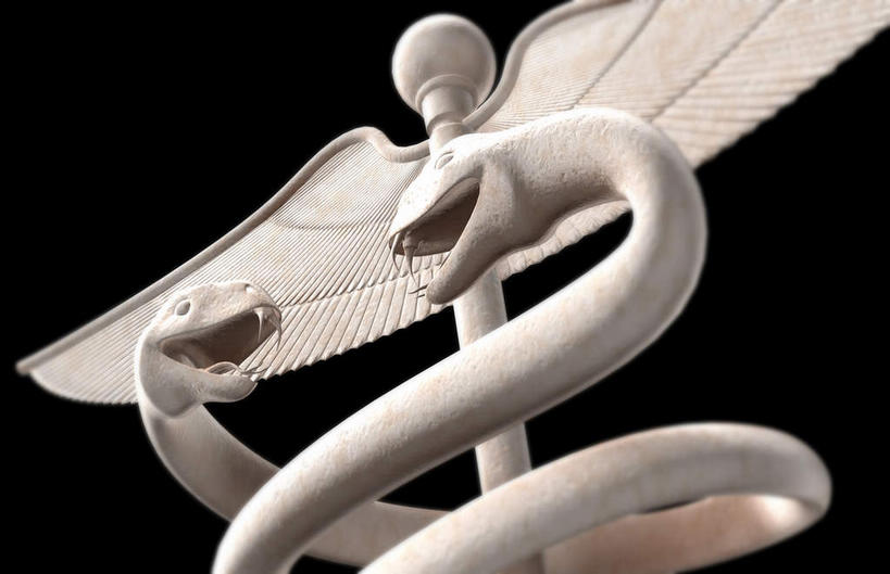 无人,横图,插画,室内,特写,白天,正面,数码,科技,阴影,黑色背景,网络,标志,高光,几何,计算机图形,合成,图画,标识,画,一个,白色,单个,拐杖,手杖,电脑合成图,数码合成图,救护,医疗,象征,和平,漫画,双蛇杖,写实,具体,具象,救死扶伤,彩图