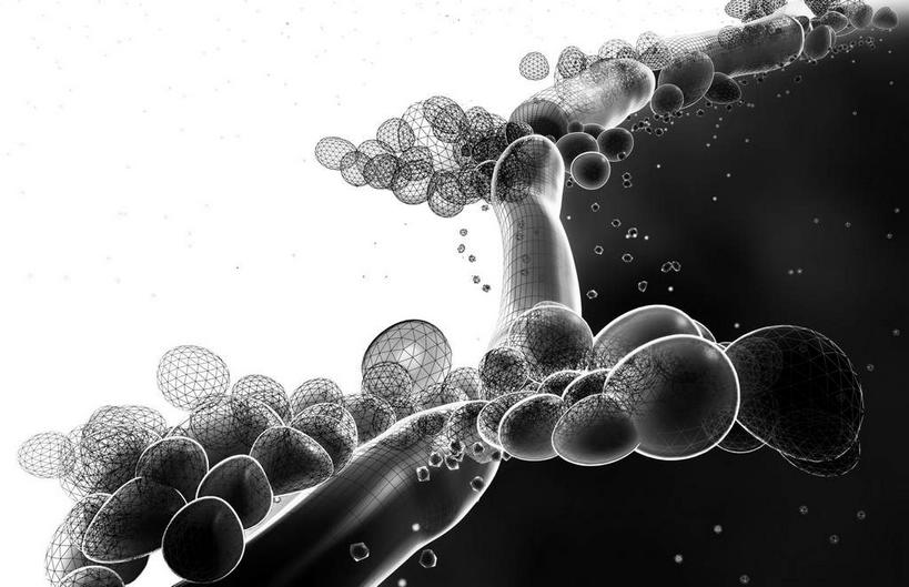 无人,横图,黑白,插画,室内,特写,白天,正面,数码,科技,静物,阴影,网络,医学,细胞,高光,几何,计算机图形,合成,图画,画,人体,电脑合成图,数码合成图,生物学,漫画,发酵,生理学,写实,具体,具象,酵母,酵母菌