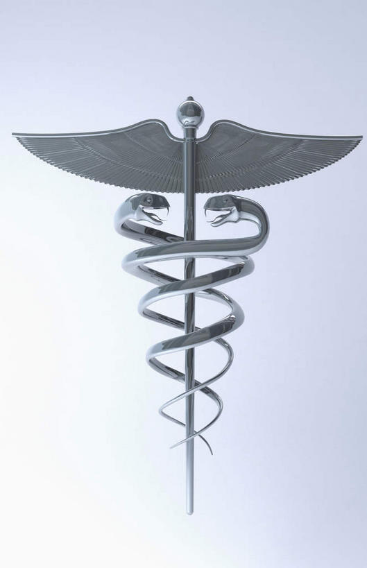 无人,竖图,室内,特写,白天,白色背景,正面,静物,标志,标识,一个,单个,拐杖,手杖,救护,医疗,象征,和平,双蛇杖,救死扶伤,彩图