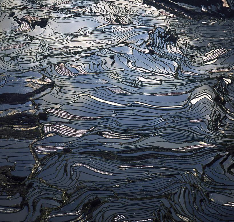 无人,农田,横图,俯视,航拍,室外,白天,旅游,度假,庄稼,梯田,农作物,石头,美景,山,山脉,中国,亚洲,阴影,曲折,弯曲,光线,纹路,石子,纹理,影子,景观,山峰,山峦,娱乐,云南,阳光,自然,群山,享受,休闲,景色,放松,蜿蜒,鸟瞰,自然风光,东亚,元阳,云南省,肌理,中华人民共和国,西南地区,滇,红河,红河州,红河哈尼族彝族自治州,哀牢山,元阳梯田,元阳县,石块,岩石,彩图,高角度拍摄,耕地,庄稼田,元阳哈尼族梯田