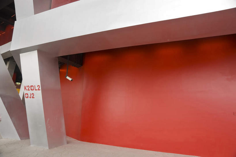 无人,体育馆,公园,运动场,横图,室外,白天,正面,锻炼,旅游,度假,快乐,比赛,运动,竞争,标志建筑,地标,建筑,北京,中国,亚洲,鸟巢,柱子,墙,首都,娱乐,建设,体育场,墙壁,墙面,红色,享受,休闲,旅游胜地,奥林匹克,奥运,放松,体育运动,东亚,国家体育场,中华人民共和国,北京市,京,北平,华北地区,朝阳区,运动馆,体育,彩图,健身,北京奥林匹克公园,奥运会,奥林匹克运动,北京奥运会,2008年北京奥运会,北京国家体育场,北京奥林匹克体育场