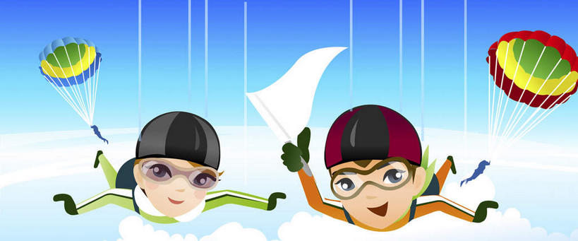 西方人,无人,两个人,家庭,夫妻,横图,插画,室内,白天,正面,爱情,锻炼,运动,数码,科技,降落伞,欧洲,欧洲人,阴影,服装,网络,墨镜,眼镜,高光,几何,计算机图形,浪漫,着陆,合成,图画,休闲装,画,衣服,蓝色,蓝天,天空,太阳镜,太阳眼镜,天,休闲,温暖,温馨,一家人,休闲服,遮阳镜,恩爱,恋人,服饰,晴朗,登陆,电脑合成图,数码合成图,和睦,载具,下降,降落,漫画,万里无云,写实,具体,具象,航空工具,减速器,体育,男人,男性,年轻男性,年轻女性,女人,女性,白种人,年轻人,夫妇,情侣,晴空,晴空万里,彩图,全身,健身,伴侣,融洽