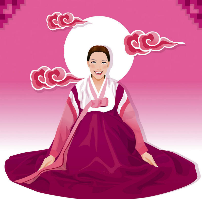 东方人,一个人,无人,坐,笑,微笑,露齿笑,横图,插画,室内,白天,正面,民族服装,数码,科技,亚洲,仅一个年轻女性,仅一个女性,仅一个人,阴影,红色背景,网络,月亮,云,云朵,月光,高光,几何,计算机图形,合成,云彩,图画,注视,黄种人,画,白云,观察,看,观看,明亮,电脑合成图,数码合成图,察看,关注,漫画,写实,具体,具象,皎洁,年轻女性,女人,女性,亚洲人,坐着,彩图,全身,传统服装,民俗服