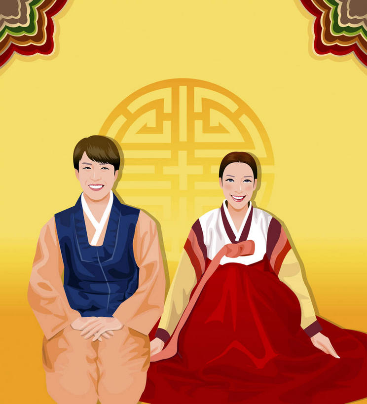 东方人,无人,两个人,家庭,夫妻,坐,笑,微笑,竖图,插画,室内,白天,正面,民族服装,爱情,数码,科技,亚洲,阴影,花纹,黄色背景,和服,网络,图案,墙,高光,几何,计算机图形,浪漫,合成,图画,注视,黄种人,墙壁,墙面,画,观察,看,温暖,温馨,一家人,恩爱,恋人,服饰,观看,电脑合成图,数码合成图,和睦,察看,关注,漫画,吴服,唐草,唐花,唐锦,写实,具体,具象,男人,男性,年轻男性,年轻女性,女人,女性,亚洲人,年轻人,夫妇,情侣,坐着,半身,彩图,传统服装,民俗服,伴侣,融洽