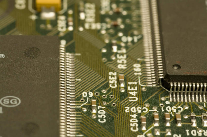 无人,横图,室内,特写,白天,正面,静物,朦胧,模糊,电路板,绿色,线路板,印刷电路板,PCB板铝基板,PCB电路板,超薄电路板,超薄线路板,高频板,彩图