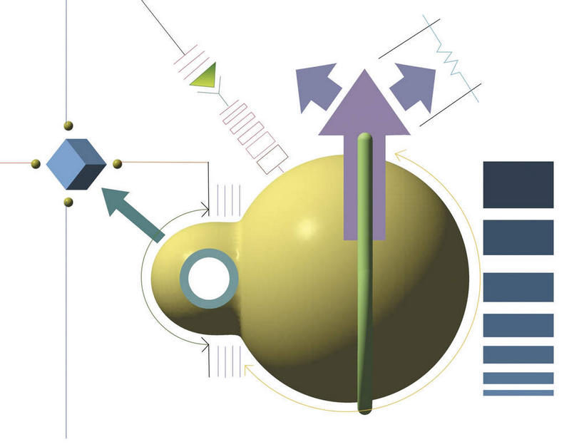 无人,横图,插画,室内,白天,正面,数码,科技,阴影,网络,圆形,方块,直线,孔,高光,几何,计算机图形,合成,图画,方向,箭头,画,电脑合成图,数码合成图,指向,漫画,写实,具体,具象,簇,彩图