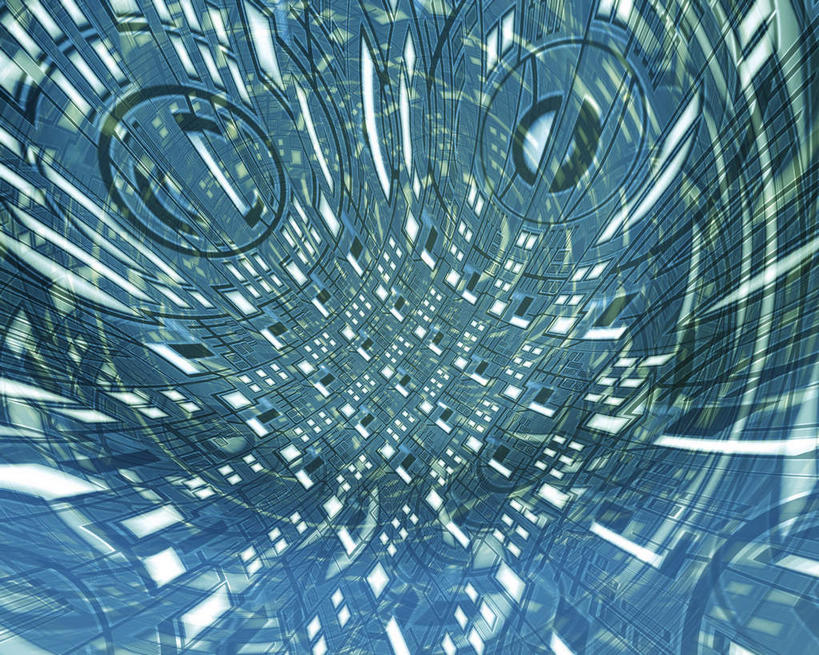 无人,横图,插画,室内,白天,正面,抽象,数码,科技,阴影,网络,圆环,高光,几何,计算机图形,合成,图画,画,蓝色,绿色,夸张,电脑合成图,数码合成图,特效,漫画,深奥,彩图