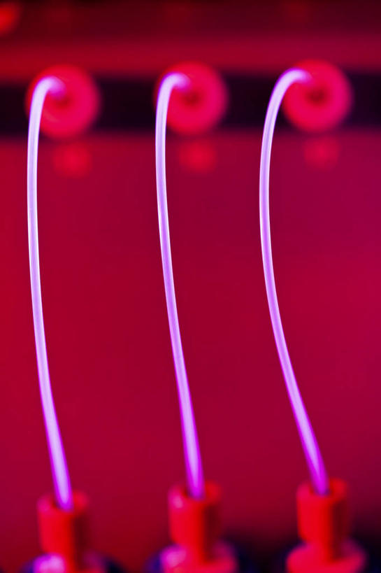 无人,竖图,室内,特写,白天,正面,机器,静物,一排,许多,朦胧,梦幻,模糊,整齐,亮光,发光,光束,科学,医学,圆形,标志,管子,数字,图形,文字,圆,字符,塑料,光亮,很多,几何,标识,管道,排列,红色,塑料制品,机械,阿拉伯数字,医疗,科学技术,未来,队列,数学,发亮,憧憬,彩图,几何图形,平面图形,DNA测序仪,基因分析仪,基因组测序机,基因组测序仪