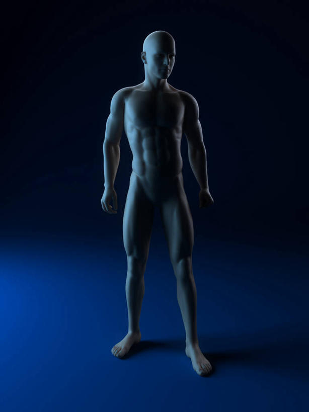 一个人,无人,站,竖图,插画,室内,白天,正面,数码,科技,仅一个男性,仅一个人,阴影,蓝色背景,网络,高光,几何,计算机图形,合成,图画,裸露,画,仅一个年轻男性,站着,赤裸,电脑合成图,数码合成图,合成图,裸,漫画,剖面,切面,写实,具体,具象,男人,男性,年轻男性,站立,彩图,全身,剖视图,剖切面,剖视