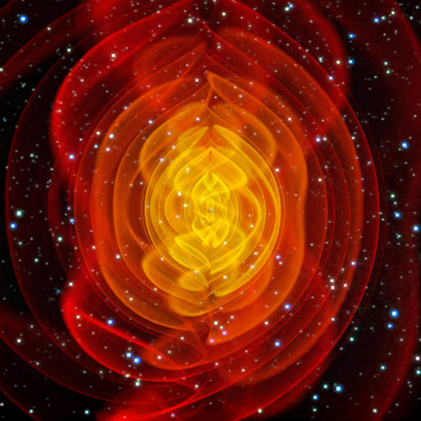 无人,方图,室内,白天,正面,数码,科技,一排,许多,盘绕,阴影,整齐,环绕,围绕,网络,圆环,星星,很多,高光,几何,计算机图形,合成,环抱,排列,黄色,红色,缭绕,电脑合成图,数码合成图,恒星,队列,黑洞,写实,具体,具象,彩图