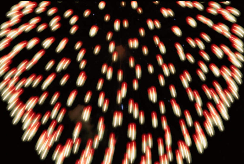 无人,横图,室外,特写,夜晚,仰视,烟火,圆形,天空,焰火,天,闪耀,闪烁,礼花,花炮,礼花炮,烟花,彩图,低角度拍摄