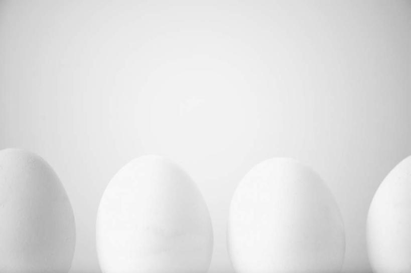 无人,横图,室内,特写,白天,正面,一排,灰色背景,整齐,椭圆,蛋,鸡蛋,食物,排列,白色,四个,摄影,影棚,卫生,队列,纯真,洁净,光明,恬静,中间色,朴素,清白,彩图,影棚拍摄,拍摄