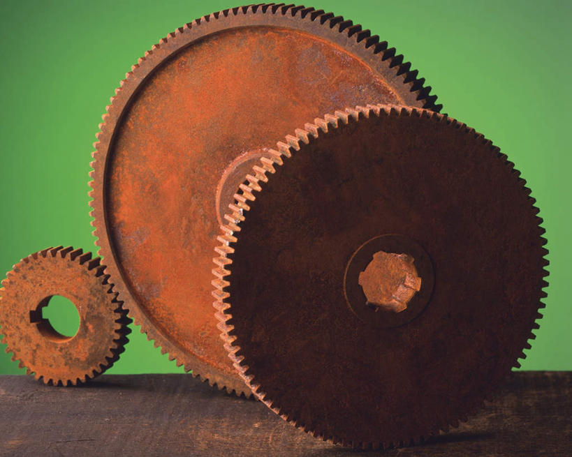 无人,横图,室内,特写,白天,正面,零件,齿轮,静物,连接,绿色背景,组合,朦胧,模糊,生锈,工具,三个,机械,摄影,铁锈,影棚,链接,锈迹,五金,紧固,拼接,拼凑,拼合,凑集,聚合,撮合,链结,牢固,彩图,影棚拍摄,拍摄