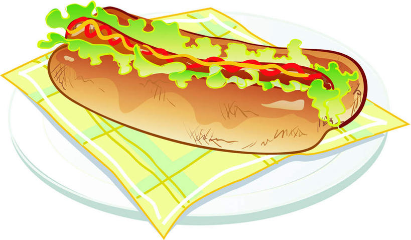 无人,横图,室内,特写,白天,白色背景,正面,烹饪,西餐,数码,科技,餐具,阴影,网络,碟子,盘,料理,食品,热狗,高光,几何,计算机图形,合成,菜肴,美食,桌布,食物,盘子,碟,快餐,西式,佳肴,电脑合成图,数码合成图,西式快餐,垃圾食品,写实,具体,具象,彩图