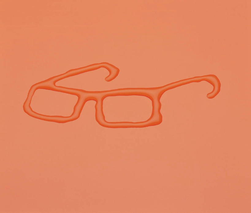 无人,横图,俯视,室内,特写,白天,水,一副,橙色背景,花纹,条纹,艺术,空间,纹路,眼镜,液体,斑点,水滴,画,摄影,影棚,创作,近视眼镜,想象,彩图,高角度拍摄,影棚拍摄,拍摄