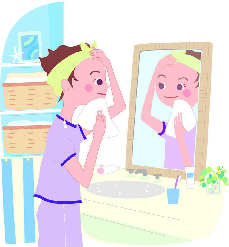 东方人,一个人,无人,站,举,摸,竖图,插画,室内,白天,正面,数码,科技,镜子,卫生间,浴室,亚洲,仅一个年轻女性,仅一个女性,仅一个人,抚摸,握,阴影,网络,工具,篮子,水龙头,牙膏,牙刷,高光,几何,计算机图形,拿,合成,图画,拿着,注视,黄种人,画,毛巾,观察,看,托,站着,握着,洗漱,藤编,观看,面盆,电脑合成图,数码合成图,镜像,察看,镜面,关注,漫画,写实,具体,具象,年轻女性,女人,女性,亚洲人,淋浴房,触摸,接触,举起,举手,举着,向上举,向上伸,向上托,站立,半身,彩图,冲凉房,沐浴间,沐浴室