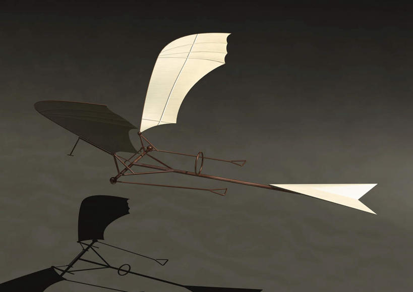 无人,横图,俯视,室内,特写,白天,飞机,飞翔,阴影,灰色背景,飞行,光线,影子,白色,阳光,一架,彩图,高角度拍摄