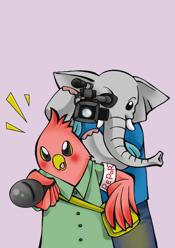 无人,记者,竖图,插画,室内,白天,正面,数码,科技,大象,鸟,野生动物,相机,阴影,粉色背景,网络,鸟类,高光,几何,计算机图形,合成,图画,画,拍照,动物,话筒,数码相机,两只,可爱,摄影,活泼,电脑合成图,数码合成图,麦克风,扩音器,漫画,传声器,写实,具体,具象,微音器,新闻工作者,新闻记者,照相机,半身,彩图,照相