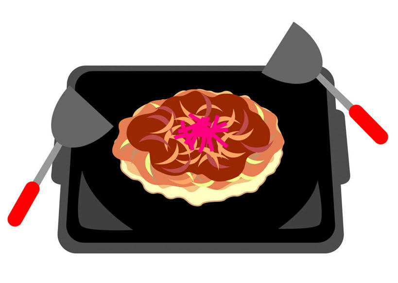 无人,横图,俯视,插画,室内,特写,白天,白色背景,烹饪,数码,科技,阴影,网络,铲子,肉,日本料理,料理,食品,高光,几何,计算机图形,合成,图画,铁板,猪肉,菜肴,美食,肉类,画,食物,日式料理,日式,佳肴,电脑合成图,数码合成图,漫画,肉食,豚肉,写实,具体,具象,彩图,高角度拍摄