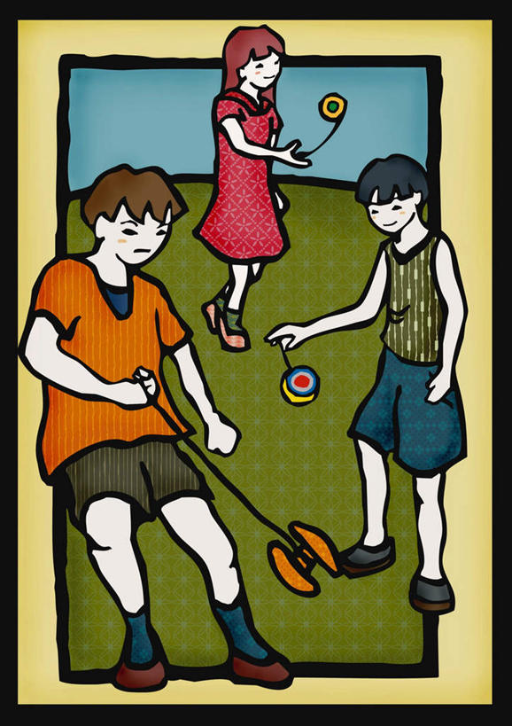 东方人,儿童,无人,三个人,伙伴,朋友,站,举,竖图,插画,室内,白天,正面,游戏,友谊,纯洁,数码,科技,玩具,亚洲,握,阴影,服装,网络,高光,几何,计算机图形,拿,玩,合成,图画,拿着,注视,休闲装,黄种人,娱乐,画,三个,小孩,衣服,观察,看,托,站着,休闲,休闲服,可爱,童年,童趣,益智,握着,服饰,观看,活动,电脑合成图,数码合成图,察看,发泄,关注,消遣,智力,溜溜球,悠悠球,漫画,童真,烂漫,无邪,写实,具体,具象,宣泄,天真,友情,男孩,男人,男性,女孩,女人,女性,亚洲人,举着,玩耍,嬉戏,向上举,向上伸,向上托,站立,彩图,全身,男生,女生