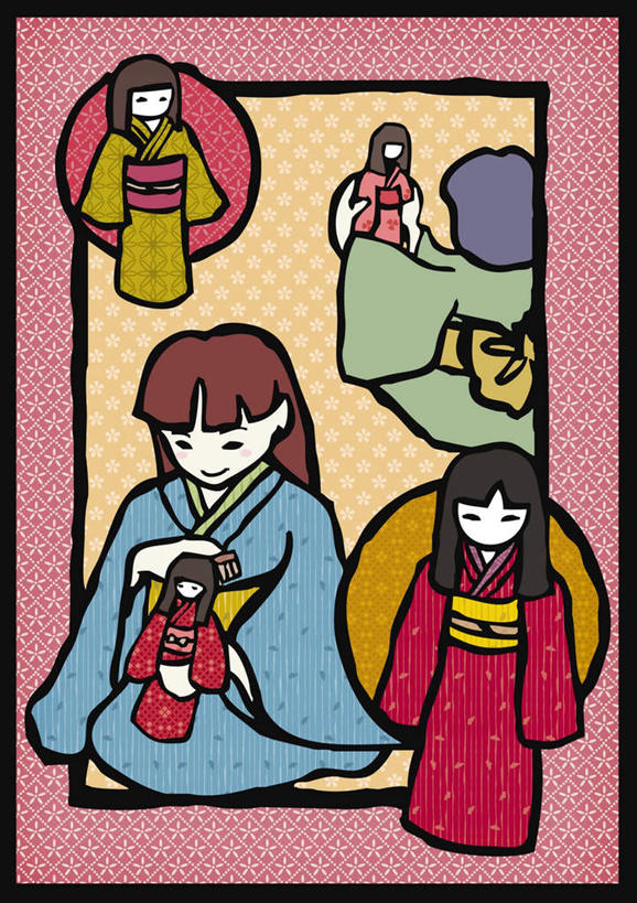 东方人,儿童,无人,两个人,伙伴,朋友,坐,盘腿,竖图,插画,室内,白天,正面,友谊,纯洁,数码,科技,亚洲,握,阴影,服装,网络,人偶,玩偶,高光,几何,计算机图形,拿,合成,梳子,图画,拿着,梳头,注视,休闲装,黄种人,画,小孩,衣服,观察,看,四个,休闲,休闲服,可爱,童年,童趣,握着,服饰,观看,电脑合成图,数码合成图,察看,关注,洋娃娃,漫画,童真,烂漫,无邪,写实,具体,具象,天真,友情,女孩,女人,女性,亚洲人,盘腿而坐,盘膝,盘着腿的,盘着腿坐,双腿交叉,坐着,彩图,全身,女生