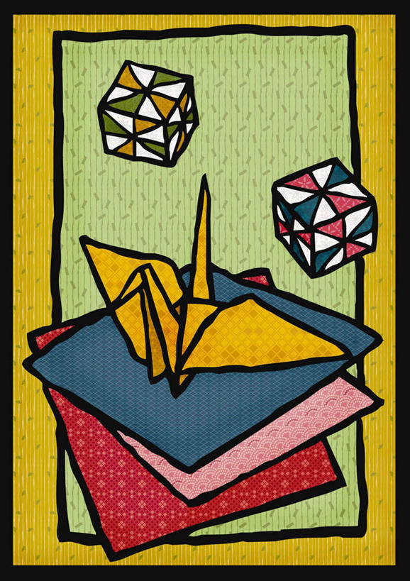 无人,竖图,插画,室内,白天,正面,游戏,智慧,神秘,数码,科技,玩具,阴影,艺术,网络,折纸,纸艺,手工艺品,高光,几何,计算机图形,玩,合成,千纸鹤,图画,文化,娱乐,画,两个,纸鹤,工艺品,休闲,魔方,益智,活动,电脑合成图,数码合成图,高雅,发泄,消遣,智力,神奇,漫画,写实,具体,具象,工艺折纸,自信心,品位,宣泄,奥秘,鲁比克方块,魔术方块,扭计骰,玩耍,嬉戏,彩图