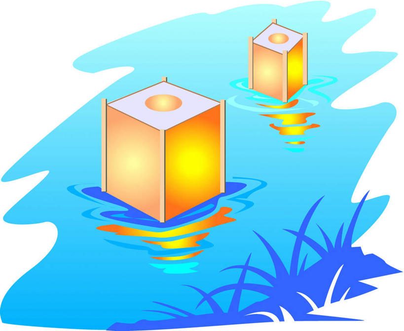 无人,横图,插画,室内,白天,白色背景,正面,数码,科技,草地,河流,水,植物,照明,阴影,节日,发光,网络,灯笼,纸灯笼,河水,水流,高光,几何,计算机图形,合成,图画,文化,画,草,黄色,绿色,灯具,祈祷,健康,许愿,纪念,漂流,祈求,照亮,电脑合成图,数码合成图,照明设备,漫画,写实,具体,具象,两盏,平安,彩图