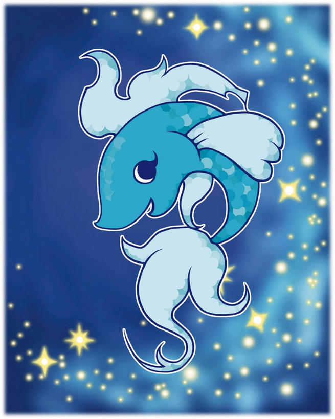 无人,跳,竖图,插画,室内,白天,正面,数码,科技,一条,阴影,蓝色背景,朦胧,模糊,网络,鱼,图案,浪花,水花,星星,光芒,半空,高光,几何,计算机图形,合成,图像,图画,注视,鱼类,画,黄色,观察,看,闪耀,星形,卡通,可爱,活泼,星座,观看,电脑合成图,数码合成图,察看,闪烁,关注,占卜,温柔,漫画,写实,具体,具象,耐心,亲和,双鱼座,细腻,跳跃,彩图,全身