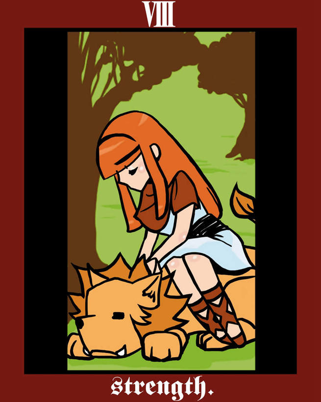 西方人,儿童,一个人,无人,坐,摸,竖图,插画,室内,白天,正面,民族服装,数码,科技,植物,野生动物,狮子,欧洲,欧洲人,仅一个女性,仅一个人,抚摸,阴影,黑色背景,网络,英文,边框,标志,方框,数字,图案,文字,字符,字母,褐色,高光,几何,计算机图形,罗马数字,合成,图像,图画,注视,标识,画,画框,树,树木,小孩,绿色,自然,动物,卡片,观察,看,仅一个小孩,卡通,可爱,力量,活泼,生长,成长,观看,英文字母,电脑合成图,数码合成图,察看,关注,塔罗牌,占卜,漫画,算命,写实,具体,具象,意志,大阿卡那牌,女孩,女人,女性,白种人,孩子,触摸,接触,坐着,彩图,全身,传统服装,民俗服,女生