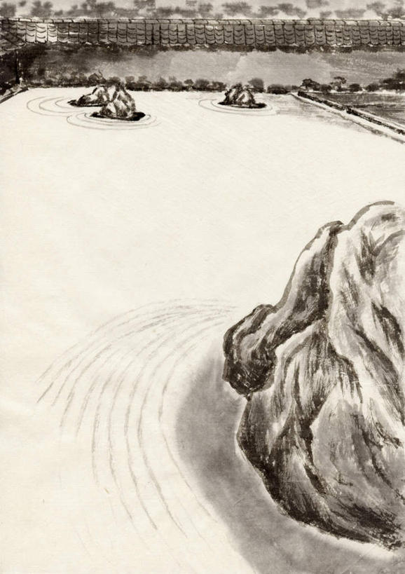 无人,农田,竖图,俯视,黑白,室内,白天,绘画,农业,庄稼,农作物,河流,石头,水,阴影,艺术,反射,石子,影子,稻田,河水,水流,古典,文化,天空,工艺品,天,品味,美术,高雅,国画,水墨画,美学,水墨,石块,岩石,高角度拍摄,耕地,庄稼田