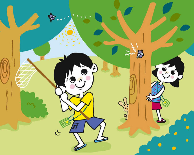 西方人,儿童,无人,两个人,伙伴,朋友,笑,微笑,横图,插画,室内,白天,正面,友谊,纯洁,数码,科技,太阳,植物,哺乳动物,欧洲,欧洲人,阴影,服装,光线,网络,兔子,昆虫,影子,高光,几何,计算机图形,合成,图画,休闲装,画,树,树木,小孩,衣服,绿色,阳光,自然,动物,休闲,休闲服,抓,可爱,童年,童趣,服饰,生长,成长,寻找,兔,电脑合成图,数码合成图,捕捉,找,漫画,益虫,童真,烂漫,无邪,写实,具体,具象,天真,友情,男孩,男人,男性,女孩,女人,女性,白种人,知了,彩图,全身,男生,女生