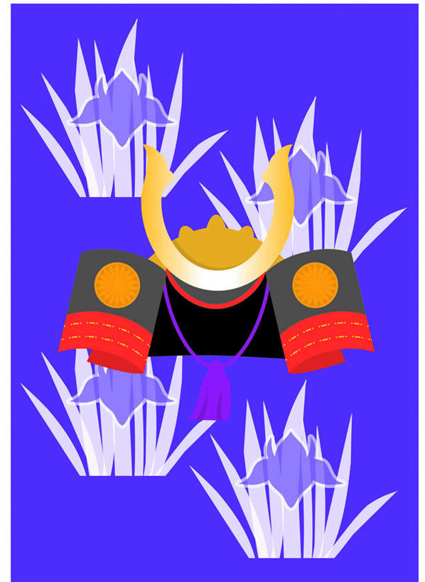 无人,竖图,插画,室内,白天,正面,数码,科技,草地,草坪,植物,日本,亚洲,阴影,蓝色背景,网络,盔甲,头盔,高光,几何,计算机图形,合成,图画,文化,挂件,画,草,绿色,一件,日式,电脑合成图,数码合成图,漫画,东亚,日本国,写实,具体,具象,彩图