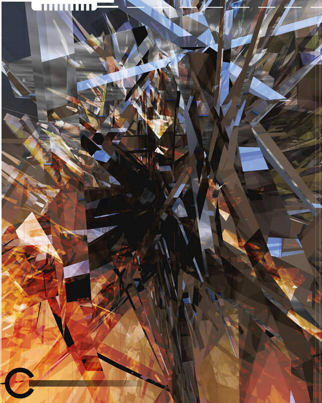 无人,交叉,竖图,室内,白天,正面,抽象,数码,科技,阴影,网络,高光,几何,计算机图形,合成,晶体,夸张,块状,碎片,凝聚,粉碎,电脑合成图,数码合成图,创造,三维,想象,深奥,相交,交集,3D图形,三维图形,彩图