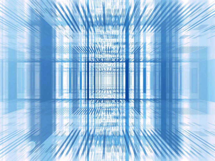 无人,横图,室内,白天,正面,抽象,数码,科技,一排,许多,阴影,条纹,整齐,溅,发光,网络,方格,线条,光芒,高光,几何,计算机图形,放射,合成,射线,排列,蓝色,白色,发散,闪耀,夸张,耀眼,明亮,电脑合成图,数码合成图,队列,深奥,彩图