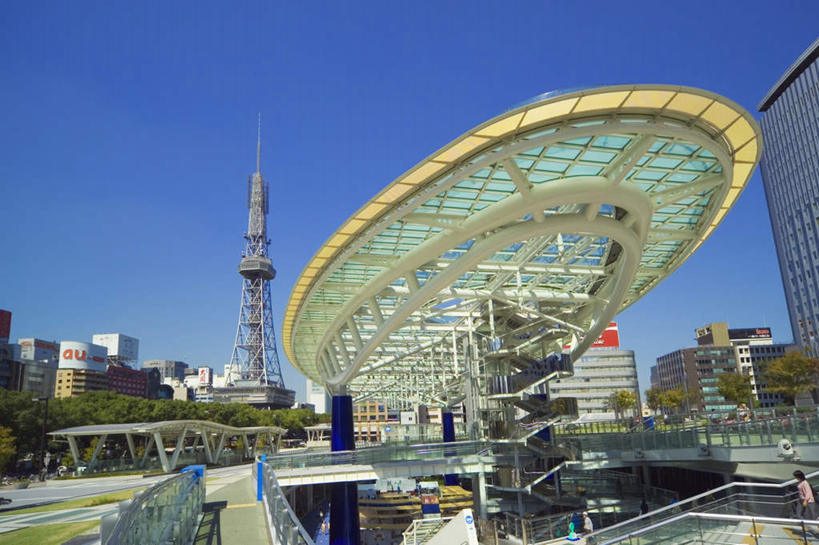 无人,高楼大厦,横图,室外,白天,仰视,度假,美景,城市风光,标志建筑,城市,大厦,地标,建筑,摩天大楼,爱知县,名古屋,日本,亚洲,景观,娱乐,建设,蓝色,蓝天,天空,天,享受,休闲,景色,放松,晴朗,电视塔,东亚,本州,万里无云,本州岛,日本国,中部地方,爱知,县厅,名古屋市,晴空,晴空万里,彩图,低角度拍摄,大楼,高层建筑,高楼,摩天楼